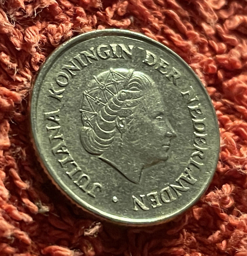 25 Cent 1972 | Niederlande | Königin Juliana | Münze aus Nickel | schön