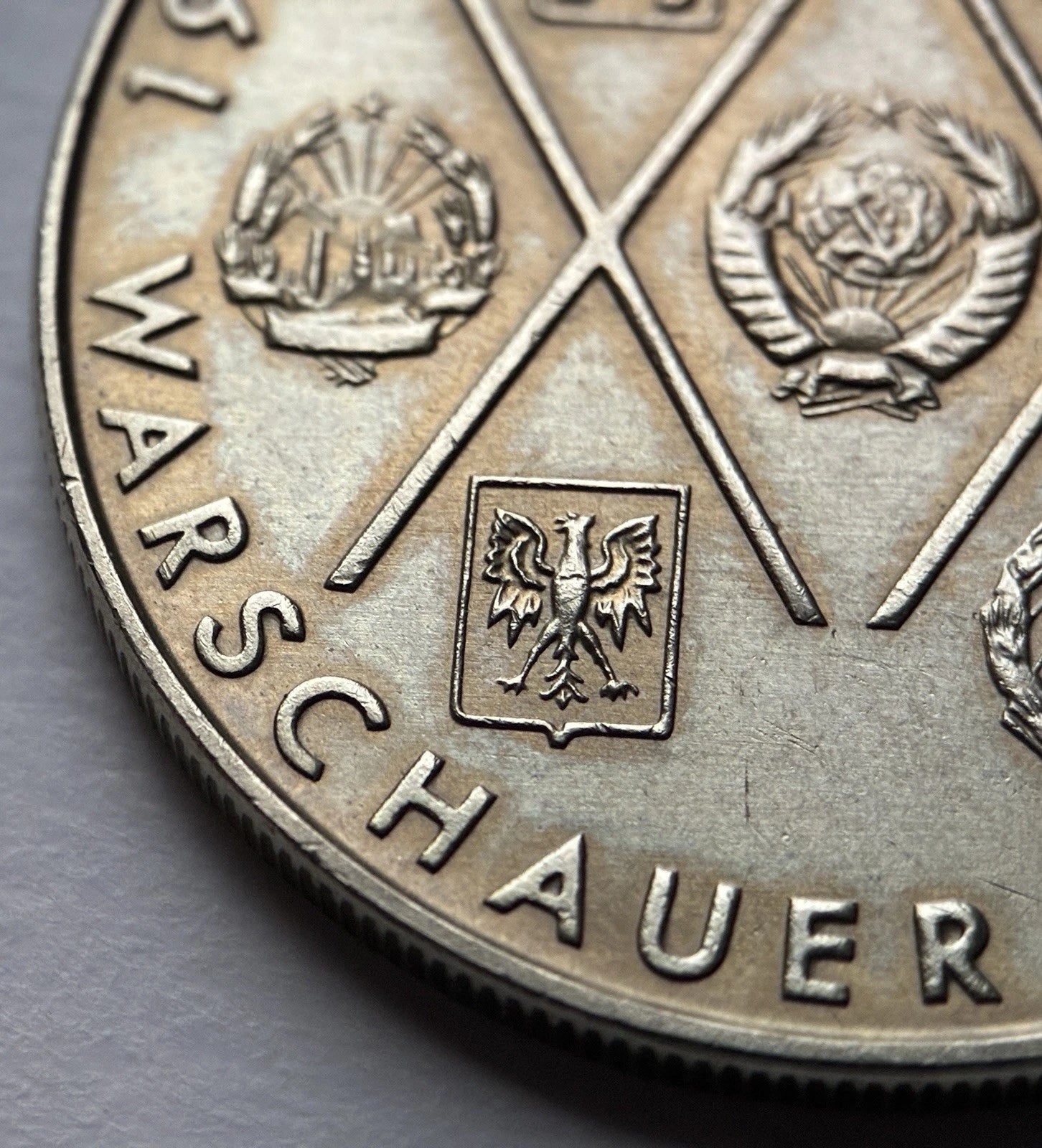 10 Mark 1975 A | Deutsche Demokratische Republik (DDR) | 20 Jahre Warschauer Vertrag | Kupfer-Zink-Nickel | Gedenkmünze | sehr schön