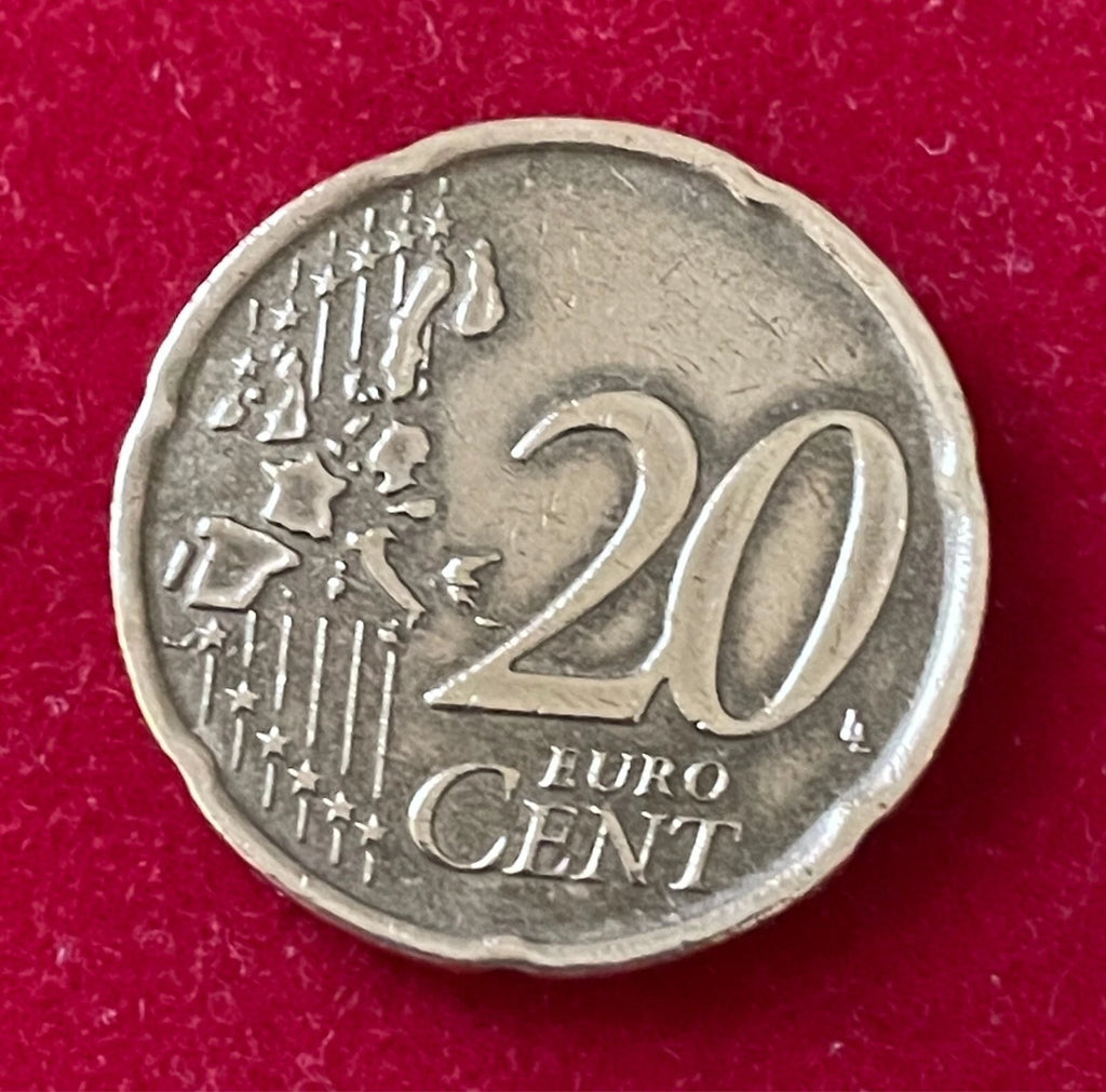 20 Cent 2002 | Portugal | sieben Burgen & fünf Wappen | Münze aus Nordischem Gold | schön