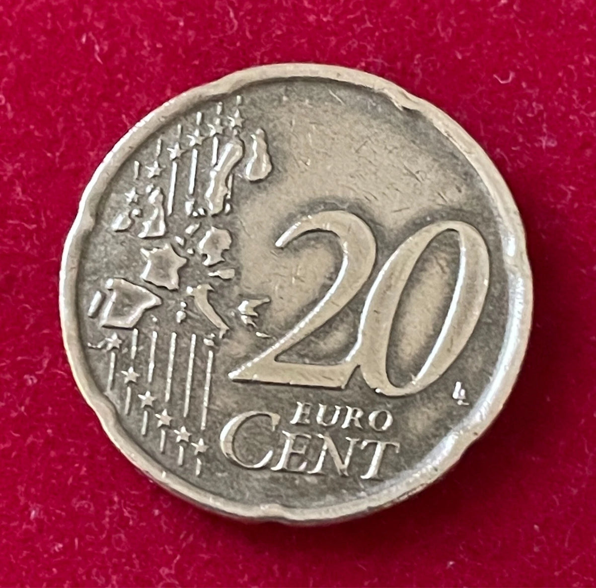 20 Cent 2002 | Portugal | sieben Burgen & fünf Wappen | Münze aus Nordischem Gold | schön