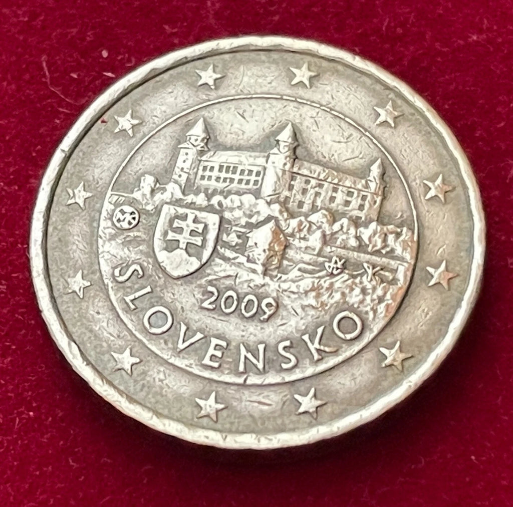 10 Cent 2009 | Slowakei | Burg Bratislava | Nordisches Gold Münze