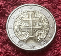 2 Euro 2015 | Slowakei | Patriarchenkreuz | SLOVENSKO | Bi-Metall Münze | Schön