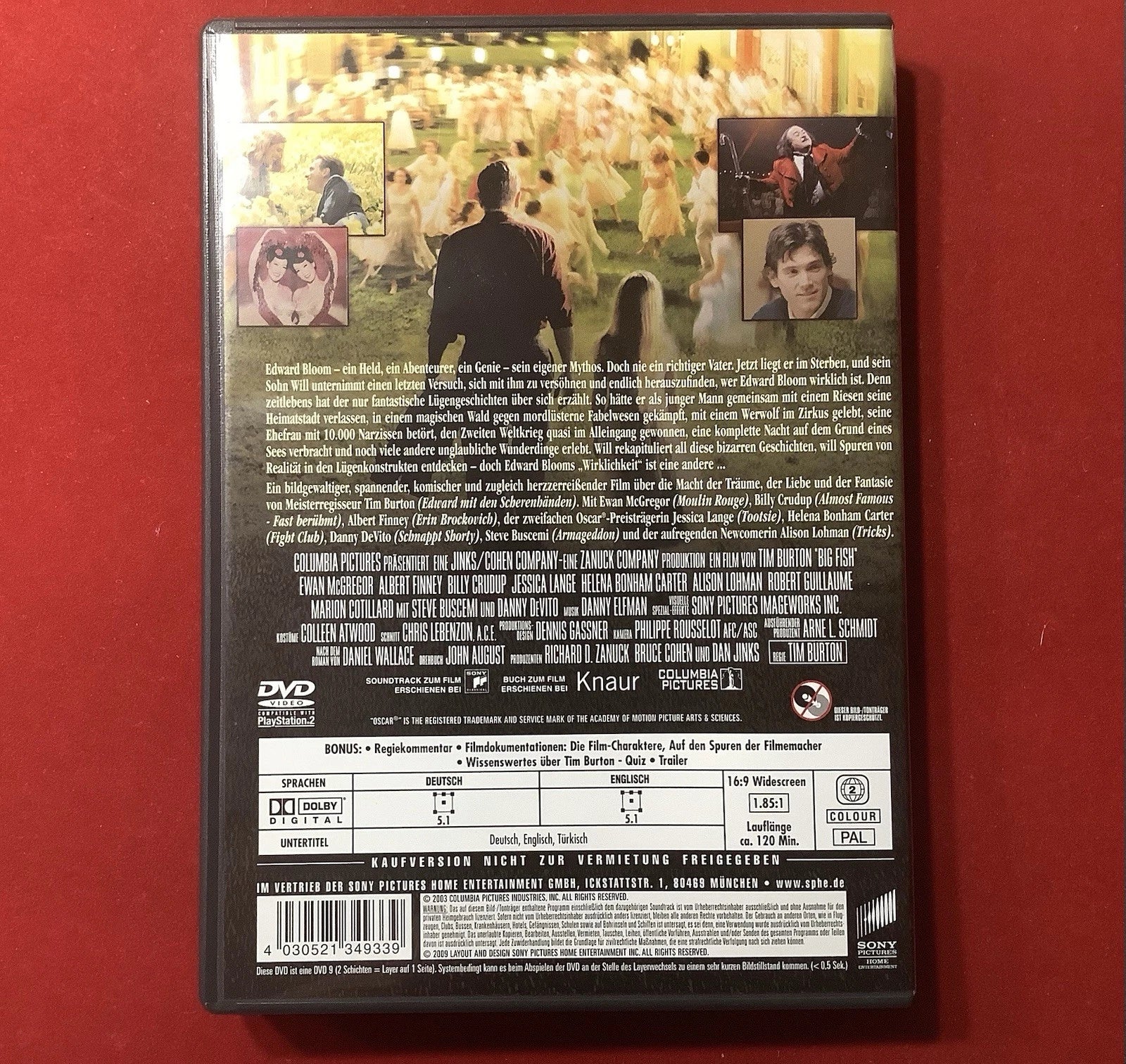 DVD: Big Fish – Der Zauber, der ein Leben zur Legende macht | Tim Burton | Sehr guter Zustand