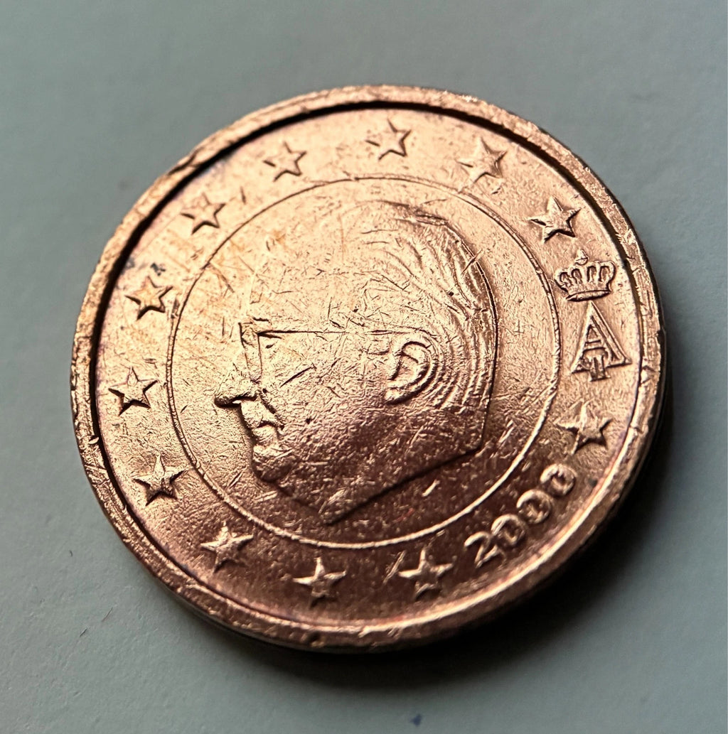 2 Cent 2000 | Belgien | König Albert II. | Münze aus verkupfertem Stahl