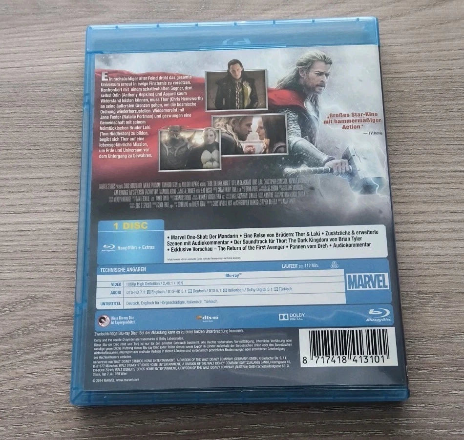 Blu-ray | Thor - The Dark Kingdom | Marvel | mit Chris Hemsworth