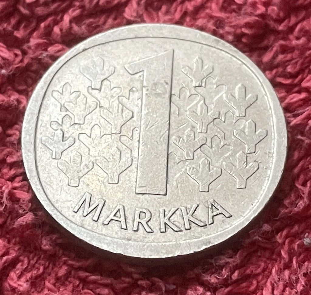 1 Markka 1970 | Finnland | Finnischer Löwe | SUOMEN TASAVALTA | Kupfer-Nickel | Münze