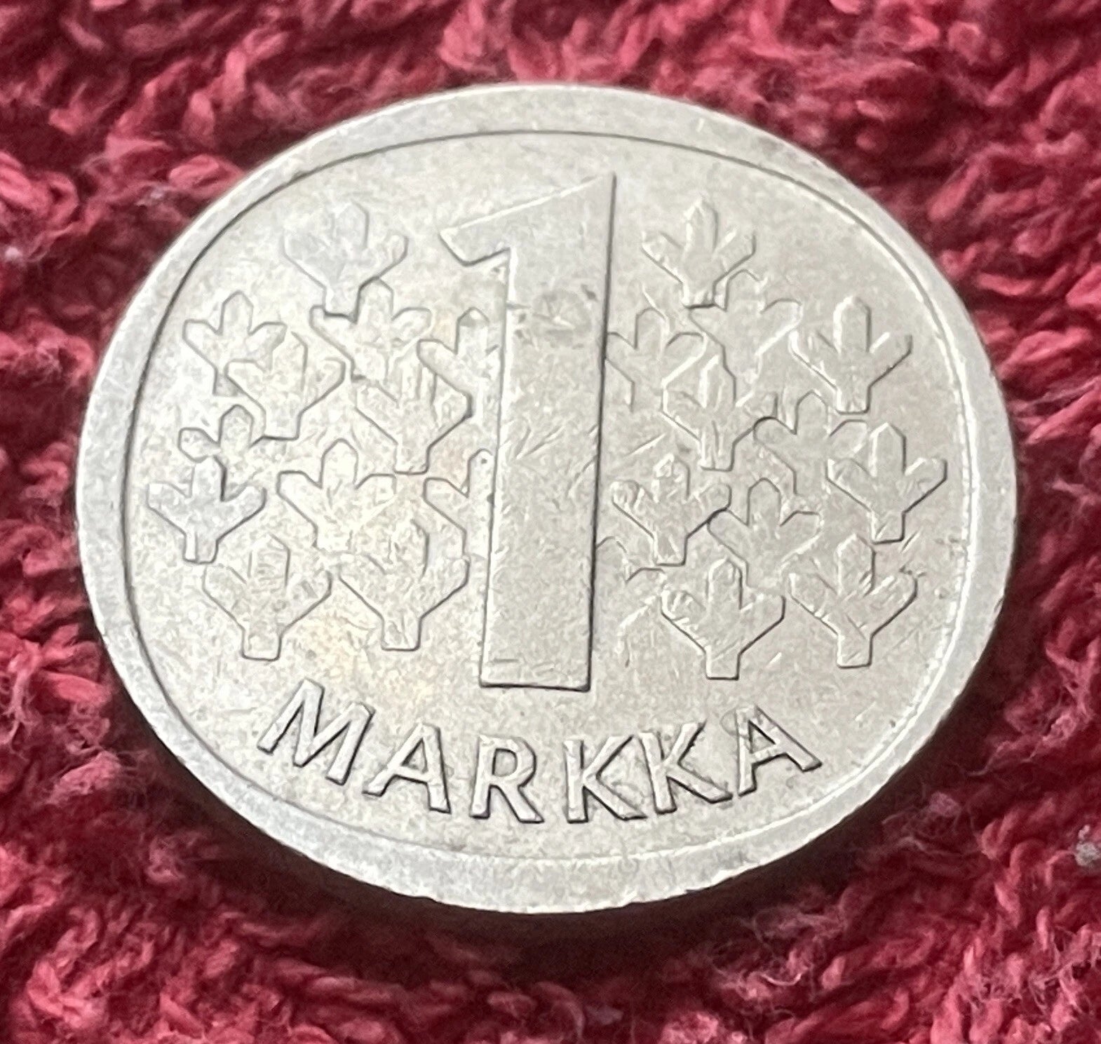 1 Markka 1970 | Finnland | Finnischer Löwe | SUOMEN TASAVALTA | Kupfer-Nickel | Münze