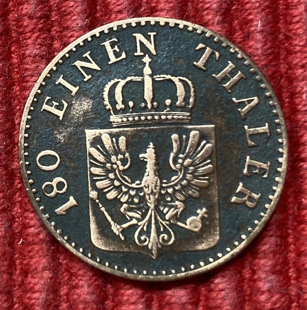 2 Pfenninge 1858 A | Preußen | Kupfer | Historische Scheidemünze