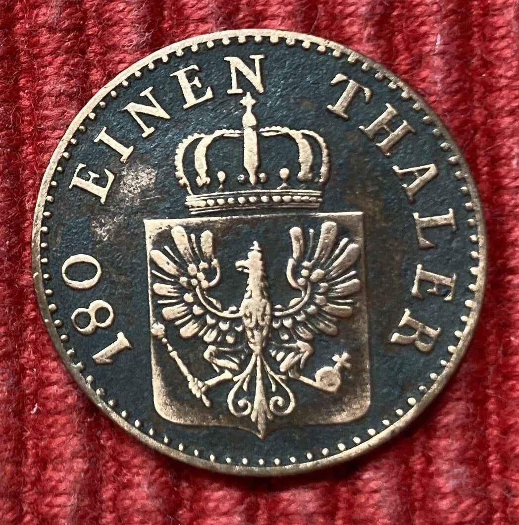 2 Pfenninge 1858 A | Preußen | Kupfer | Historische Scheidemünze