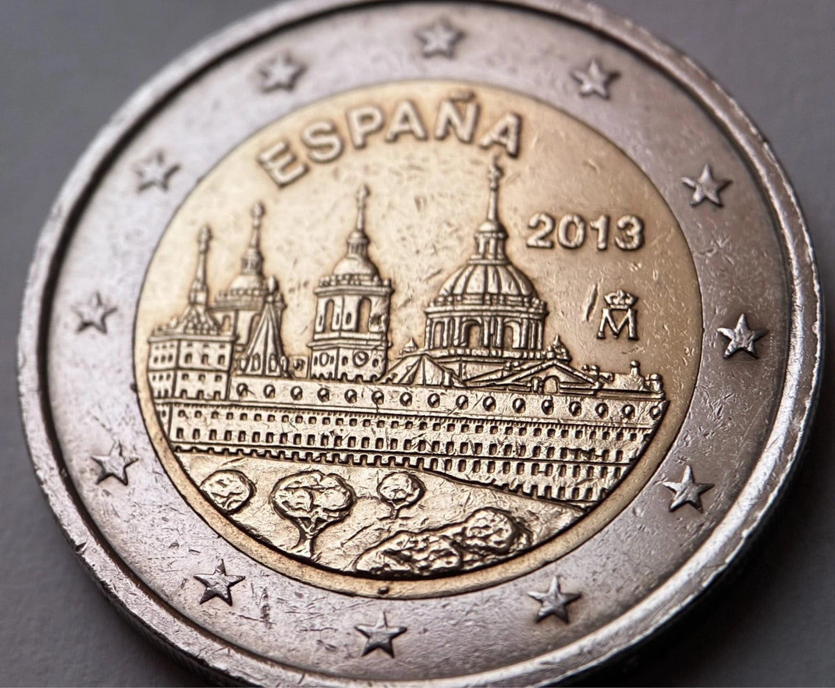 2 Euro 2013 | Spanien | Klosterschloss Escorial | Bi-Metall Gedenkmünze | schön