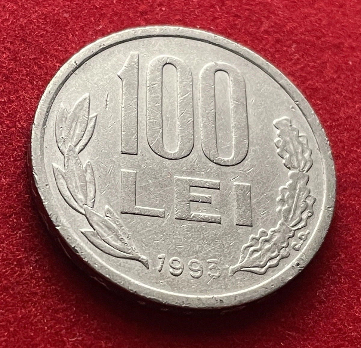100 Lei 1993 | Rumänien | Michael der Tapfere | Vernickelter Stahl Münze | Sehr schön