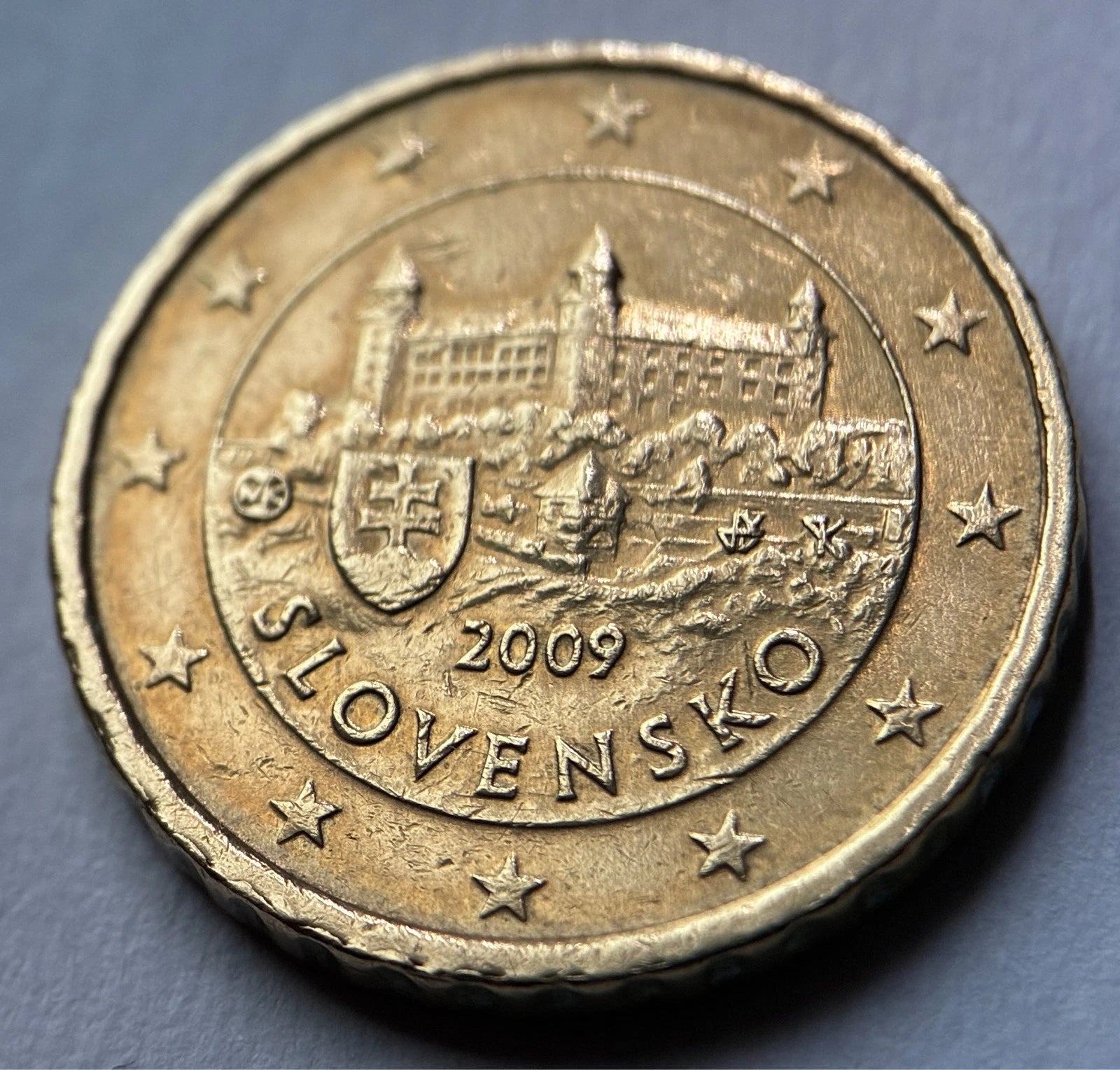 10 Cent 2009 | Slowakei | Burg Bratislava | SLOVENSKO | Nordisches Gold Münze