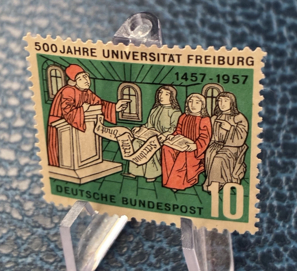 DEUTSCHE BUNDESPOST 10 Pf. 500 Jahre Uni Freiburg 1457-1957 Sondermarke