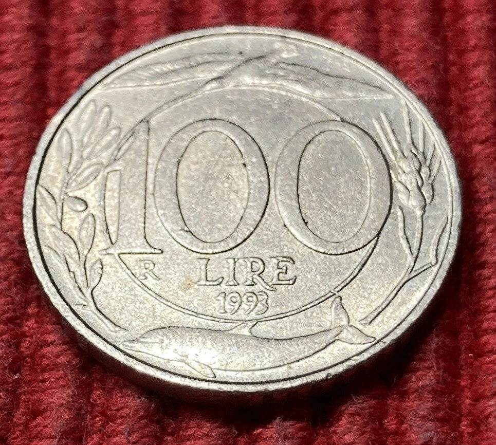 100 Lire 1993 | Italien | Italia turrita mit Mauerkrone | Münze aus Kupfer-Nickel | schön