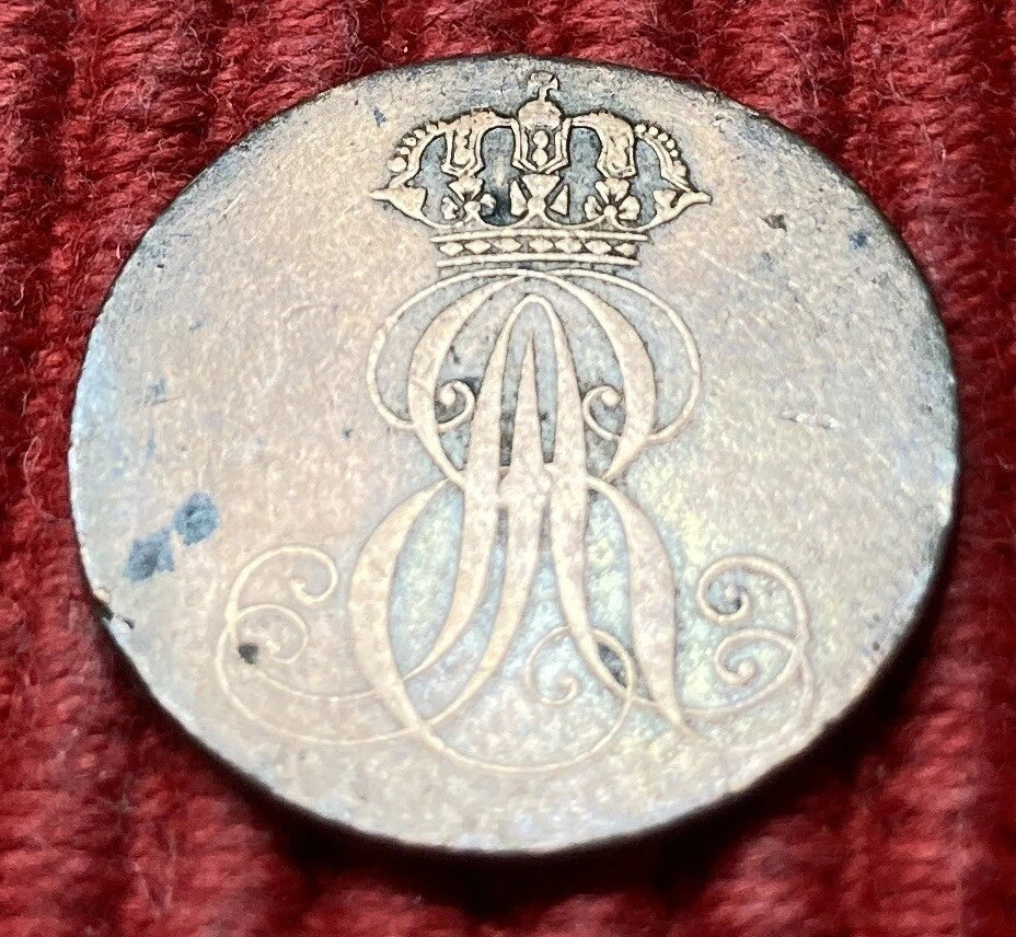 1 Pfennig 1842 S | Hannover | Gekröntes Monogramm | Kupfer-Münze