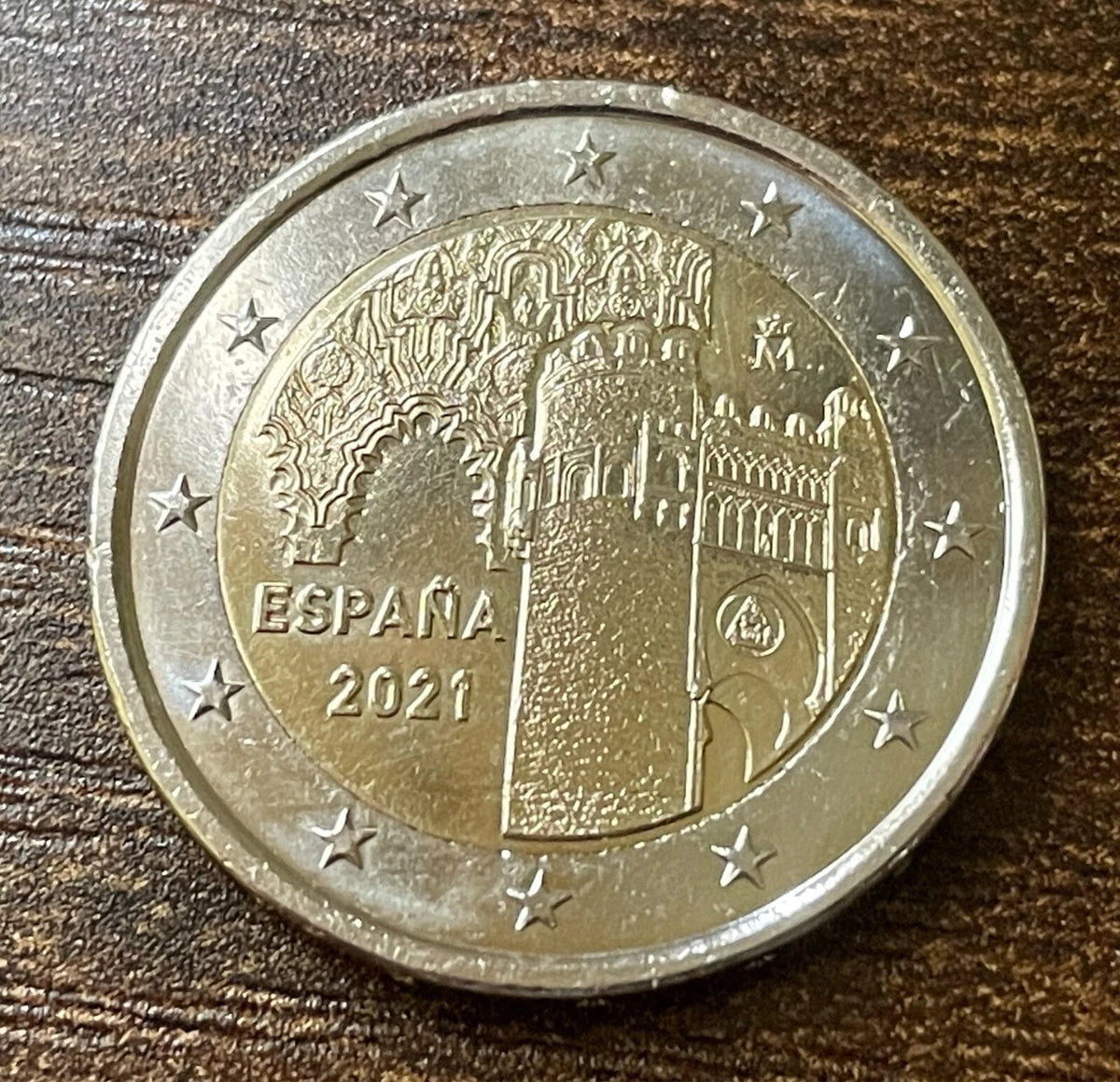 2 Euro 2021 | Spanien | Historische Stadt Toledo | UNESCO Welterbe | Bi-Metall Gedenkmünze | schön