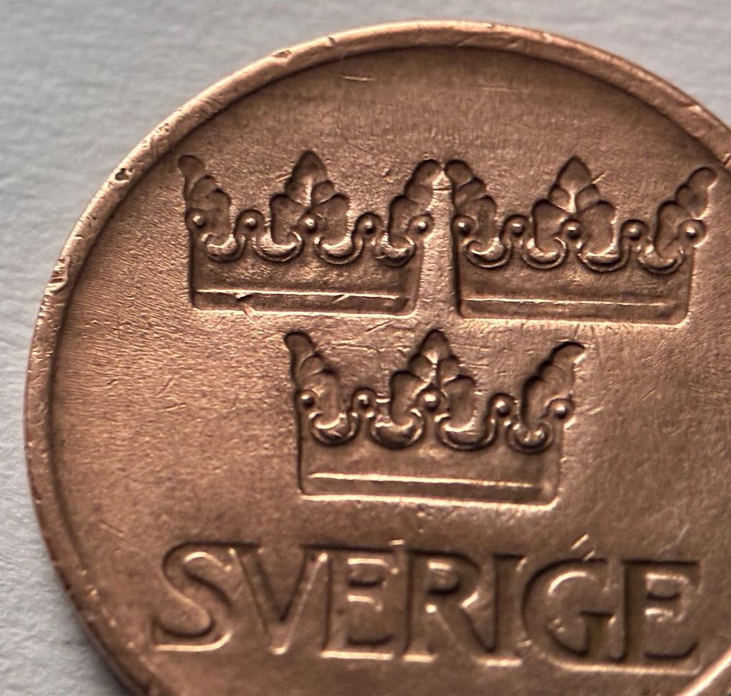 5 Öre 1973 | Schweden | Gustaf VI. Adolf | Bronze | Skandinavische Münze | schön
