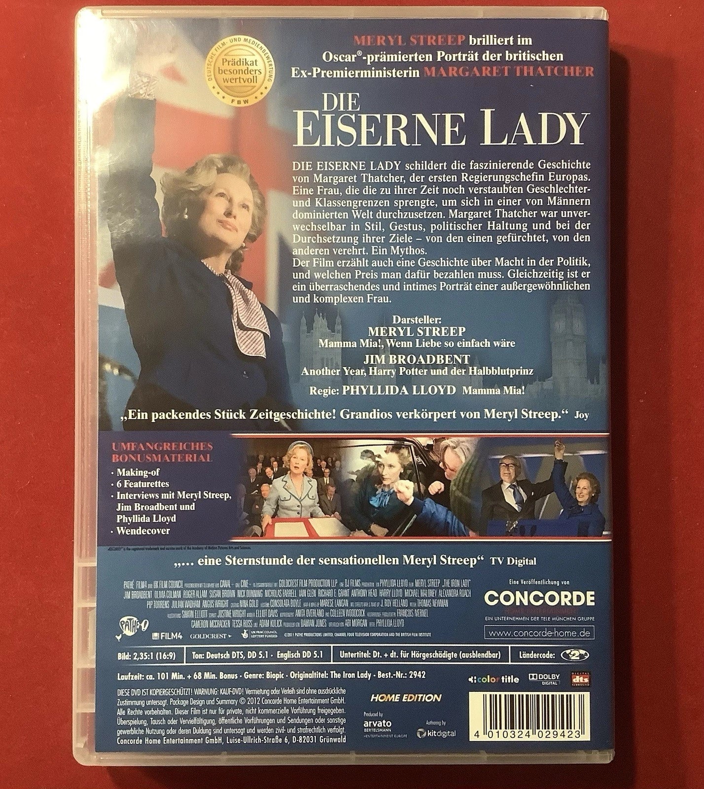 Die Eiserne Lady – Meryl Streep (DVD) | Zustand: gut