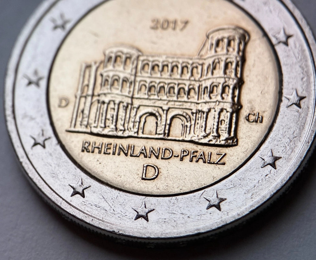 2 Euro 2017 D | Deutschland | Porta Nigra, Trier, Rheinland-Pfalz | Bundesländer-Serie | Bi-Metall Münze | schön