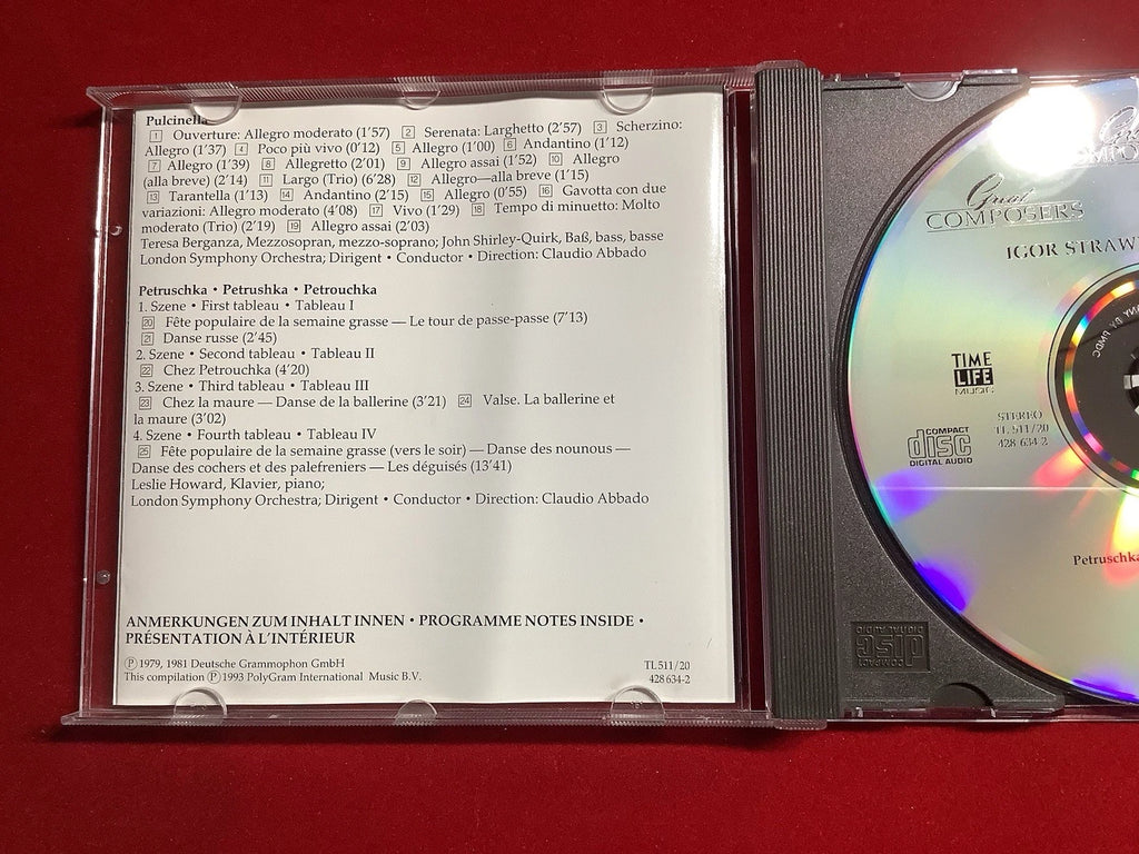 Igor Stravinsky – Große Komponisten – Klassik CD (Time Life / Deutsche Grammophon) / guter Zustand