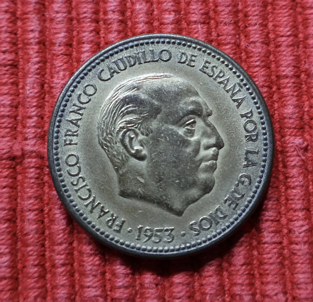 2,50 Pesetas 1953 *54 Spanien – Francisco Franco – Vorzüglicher Zustand / Selten