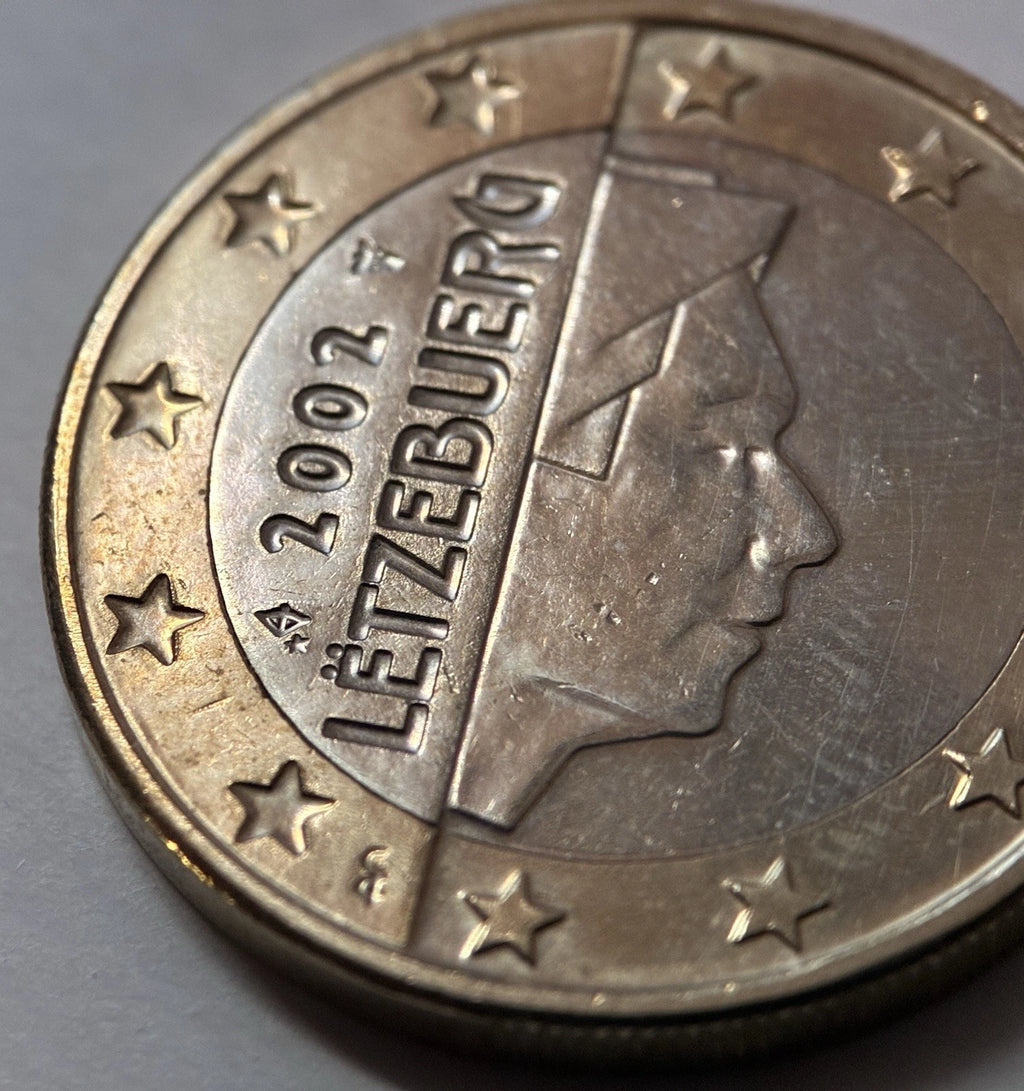 1 Euro 2002 | Luxemburg | Großherzog Henri | LËTZEBUERG | Bi-Metall Münze