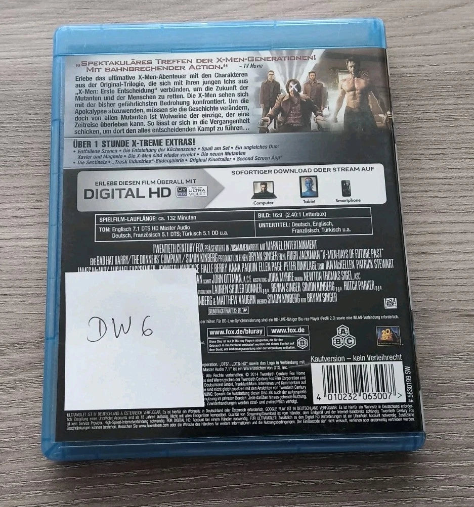 Blu-ray | X-Men: Zukunft Ist Vergangenheit | mit Hugh Jackman