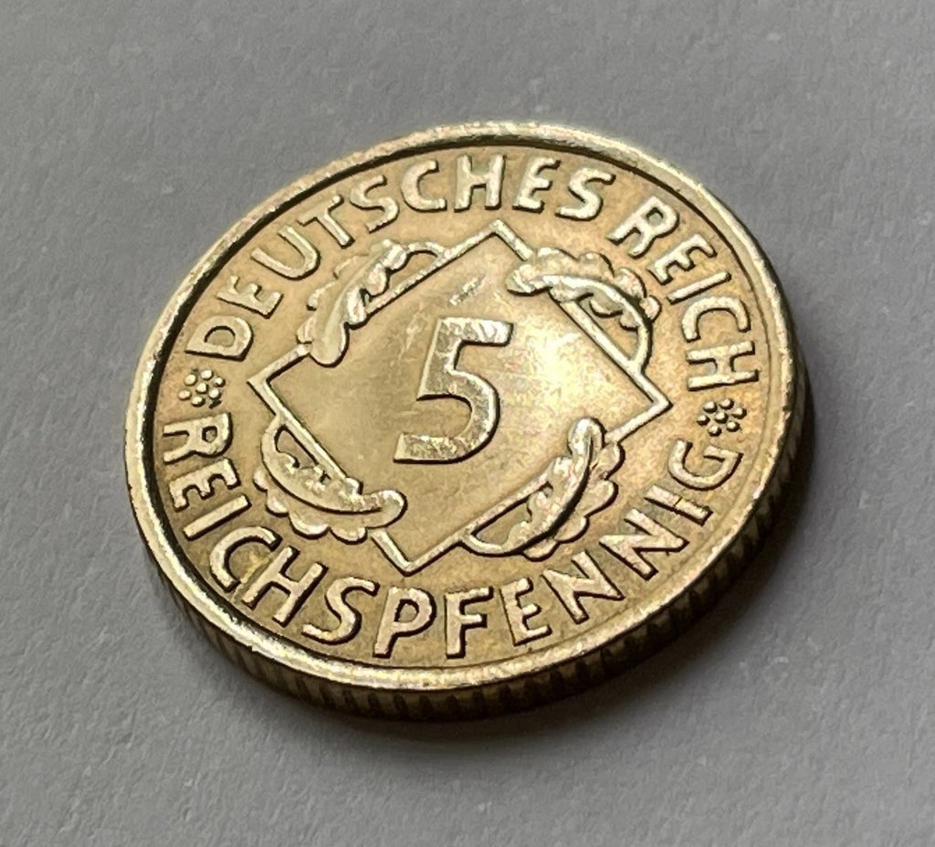 5 Reichspfennig 1930 A | Deutsches Reich | Weimarer Republik | Aluminiumbronze Münze | vorzüglich