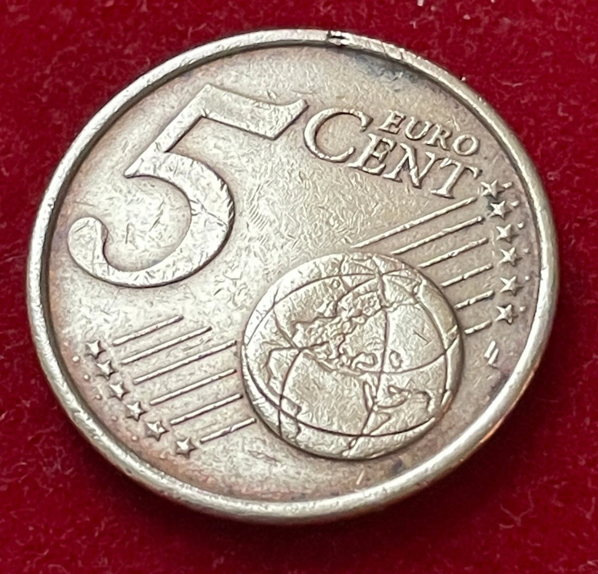 5 Cent 2002 | Italien | Kolosseum in Rom | Münze aus Verkupfertem Stahl | schön