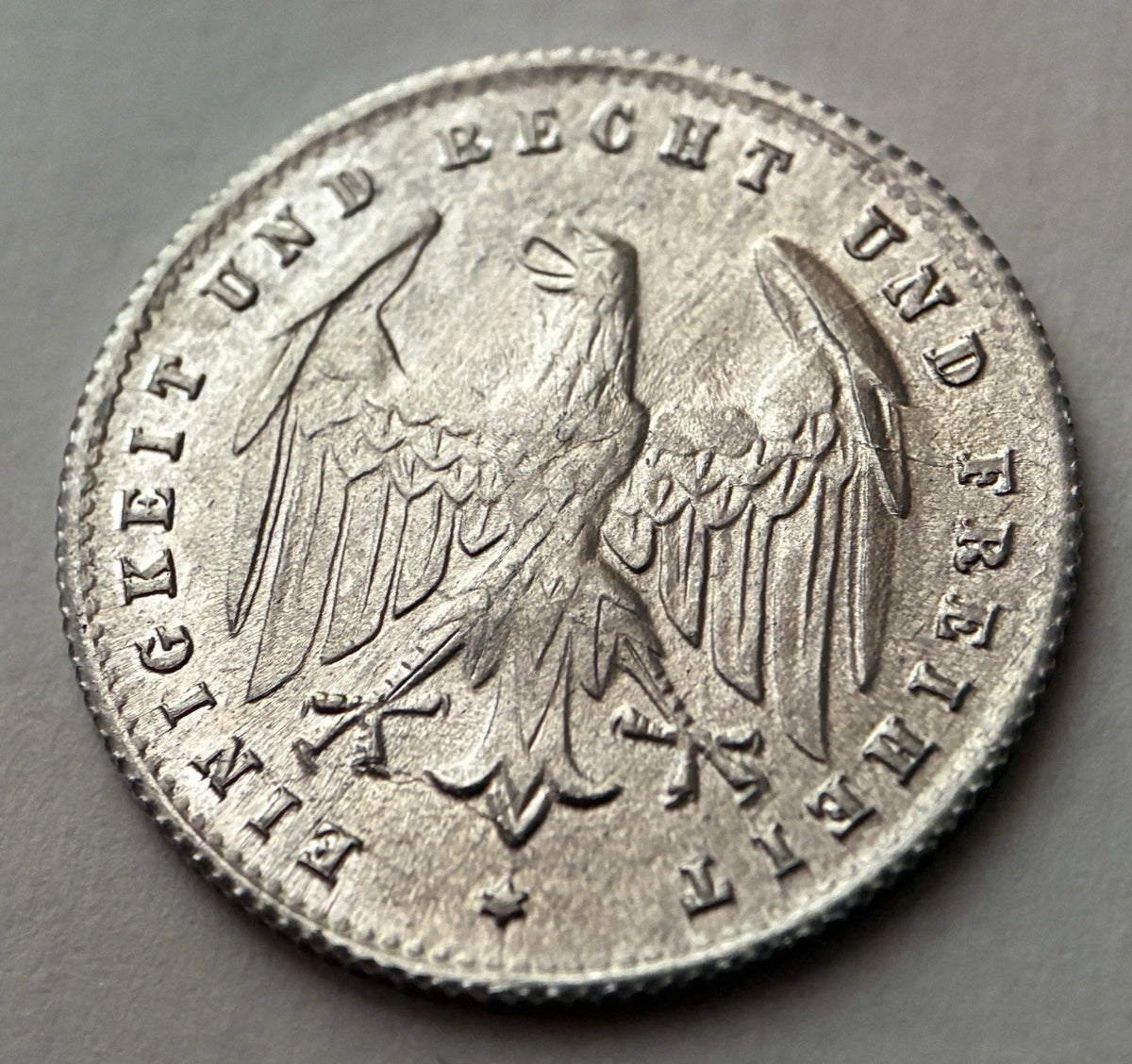 200 Mark 1923 D | Deutsches Reich | Reichsadler | mit Zertifikat | Aluminium Münze | vorzüglich