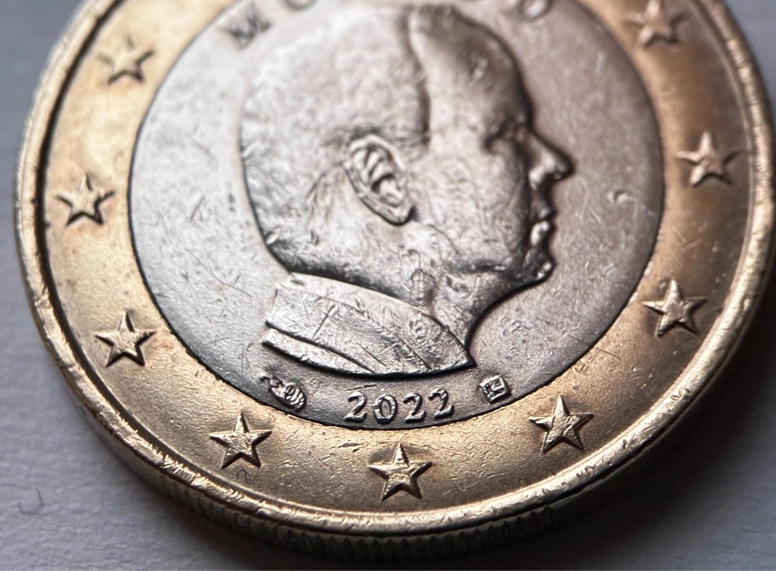 1 Euro 2022 | Monaco | Albert II. | Bi-Metall Münze