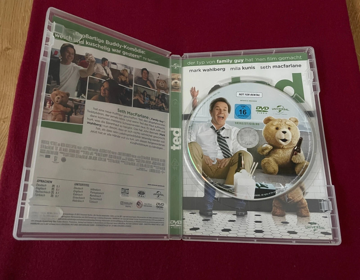 Ted – Mit Mark Wahlberg & Mila Kunis – DVD Film (Komödie) / FSK 16 / Gebraucht