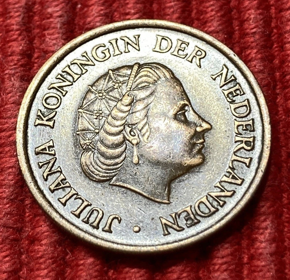 5 Cent 1950 | Niederlande | Königin Juliana | Bronze Münze | sehr schön