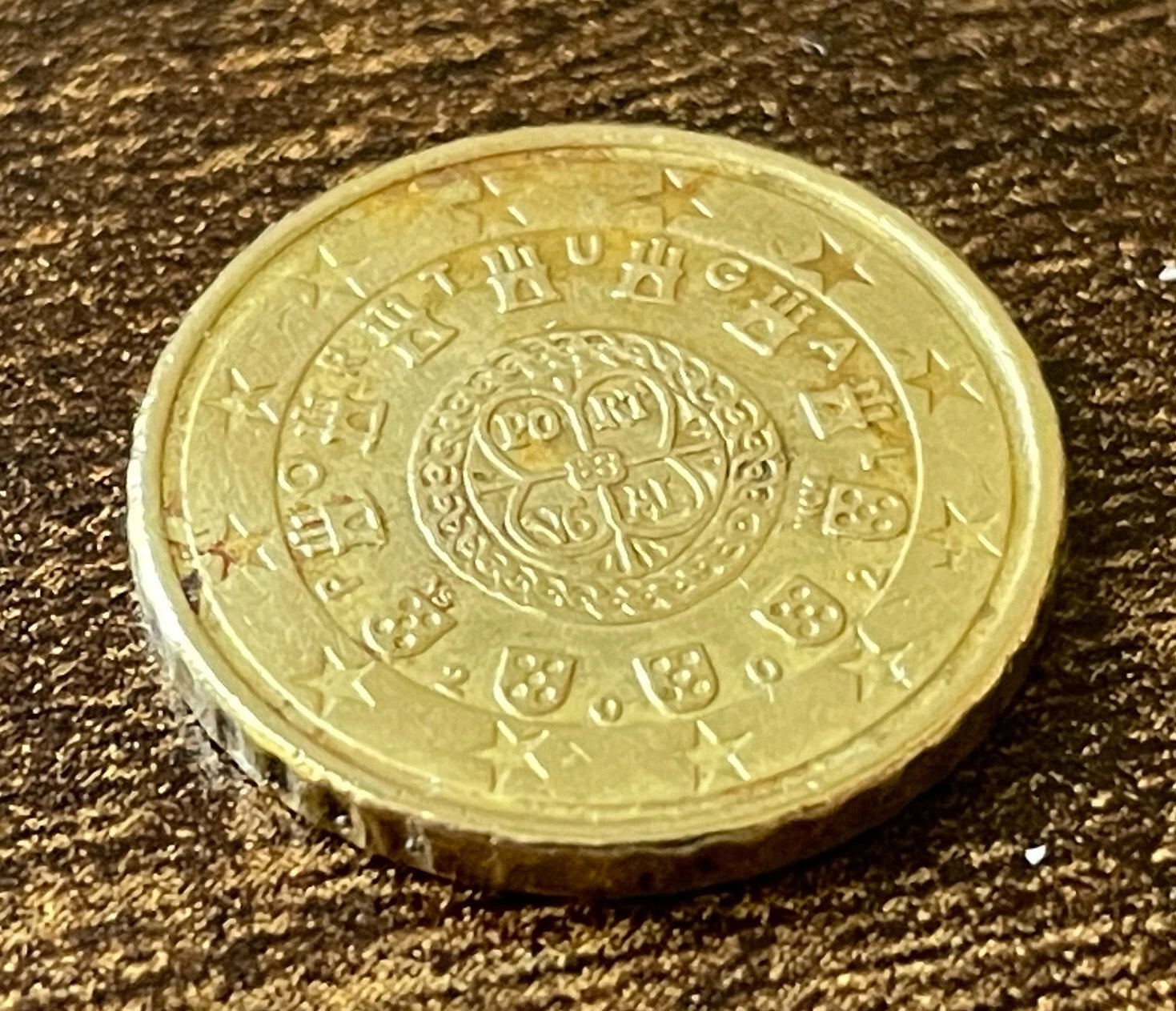 10 Cent 2002 | Portugal | sieben Burgen & fünf Wappen | Nordisches Gold Münze