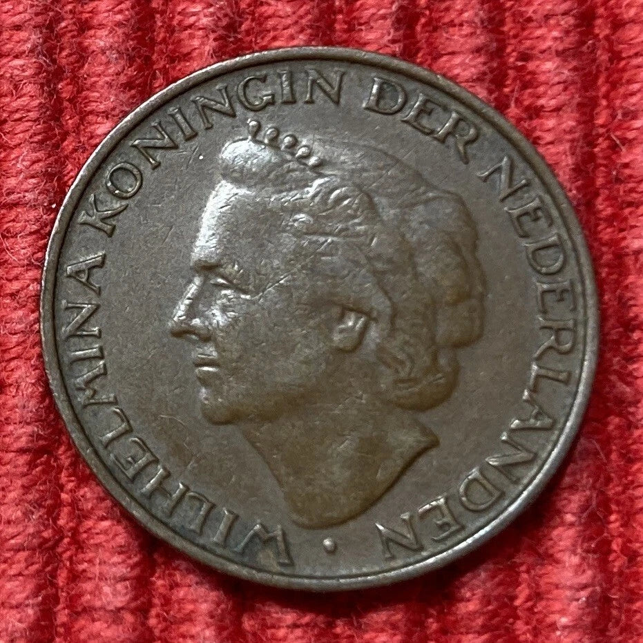 5 Cent 1948 | Niederlande | Königin Wilhelmina | Bronze Münze | sehr schön