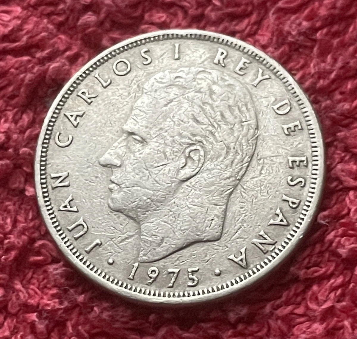 25 Pesetas 1975 *76 | Spanien | König Juan Carlos I. | Kupfer-Nickel Münze | sehr schön