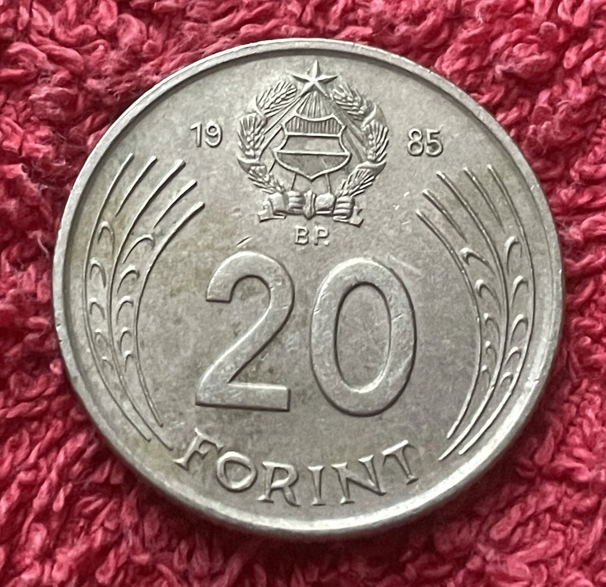 20 Forint 1985 | Ungarn | György Dózsa | Volksrepublik | Kupfer-Nickel Münze | schön