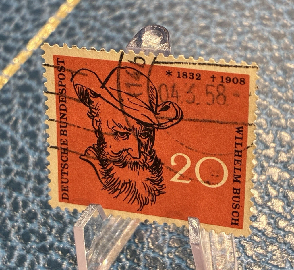 Deutsche Bundespost 1958 | 20 Pfennig | Wilhelm Busch | gestempelt | Briefmarke