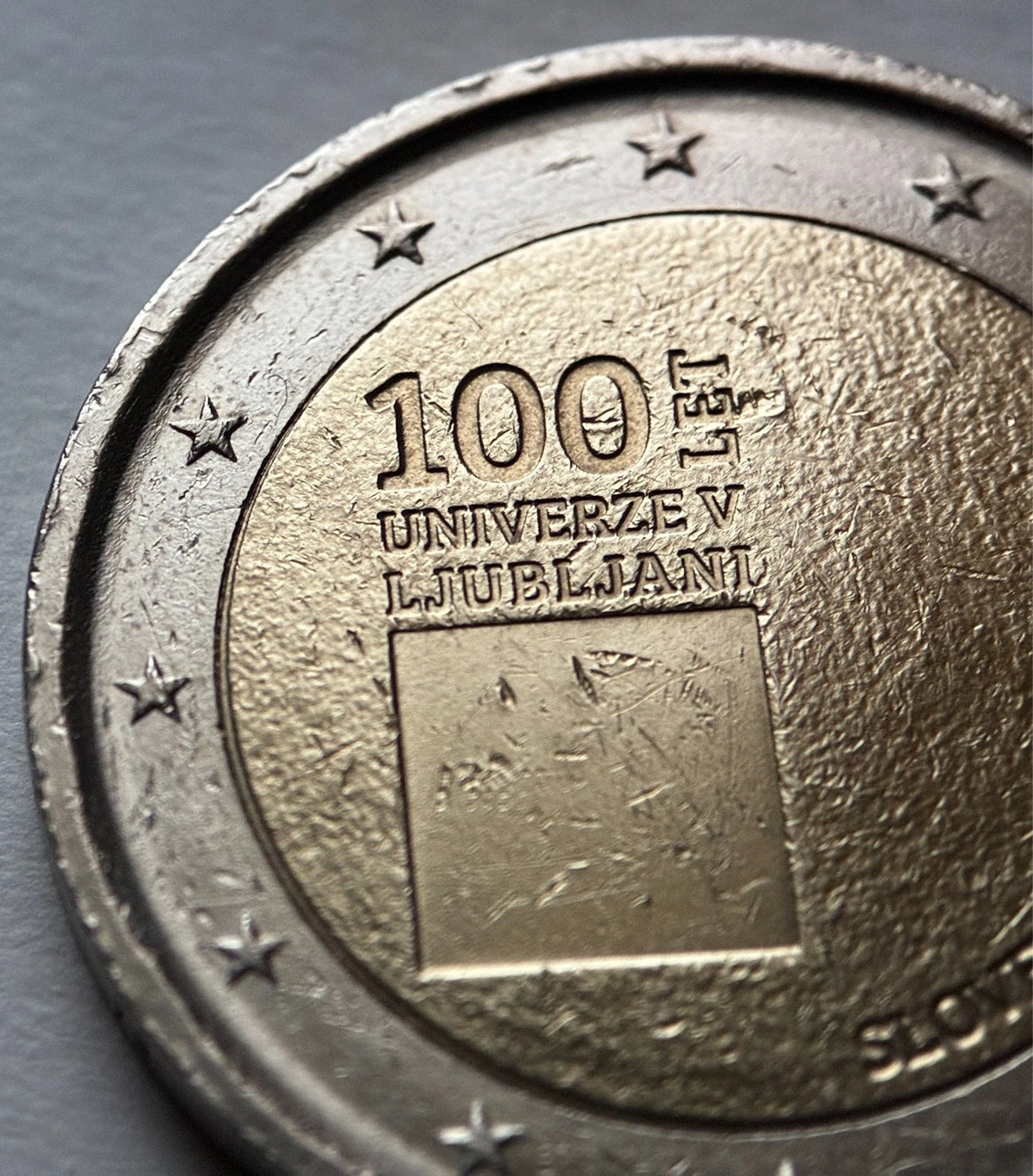 2 Euro 2019 | Slowenien | 100 Jahre Universität Ljubljana | Bi-Metall Gedenkmünze | schön