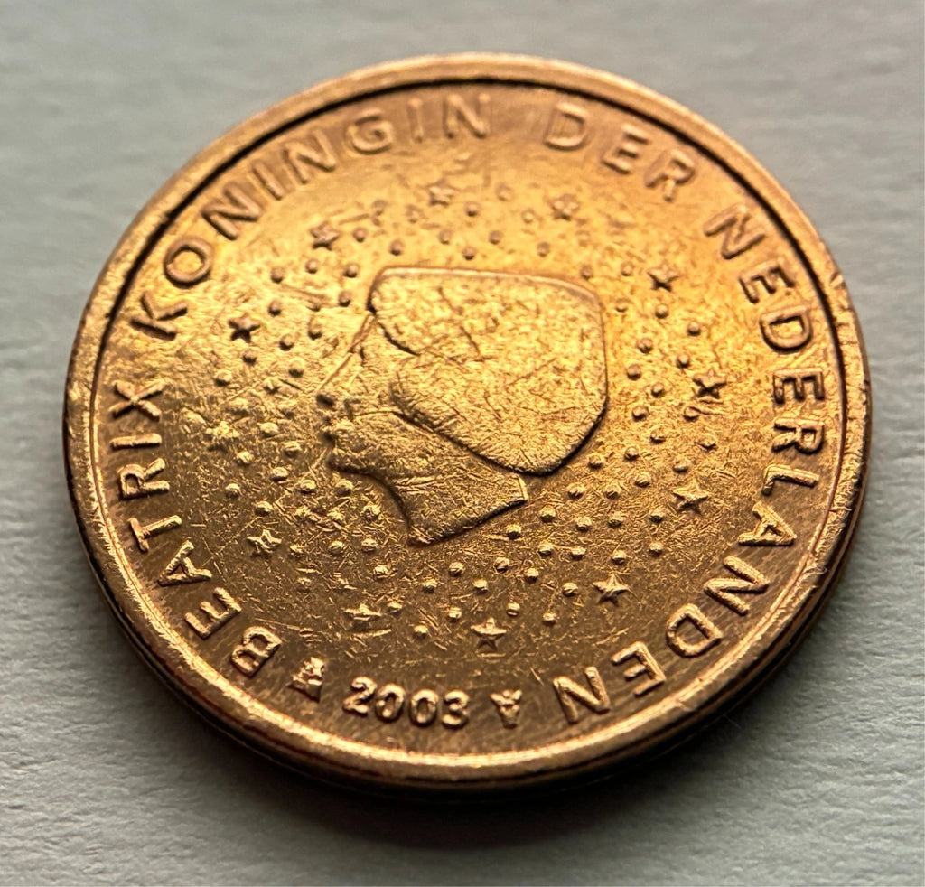 2 Cent 2003 | Niederlande | Königin Beatrix | Verkupferter Stahl Münze | schön