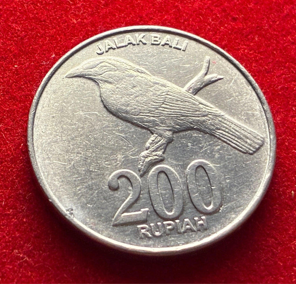 200 Rupiah 2003 | Indonesien | Bali-Star (Jalak Bali) | Aluminium Münze | schön
