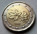 2 Euro 2001 | Finnland | Moltebeere | SUOMI FINLAND | Bi-Metall Münze | gut