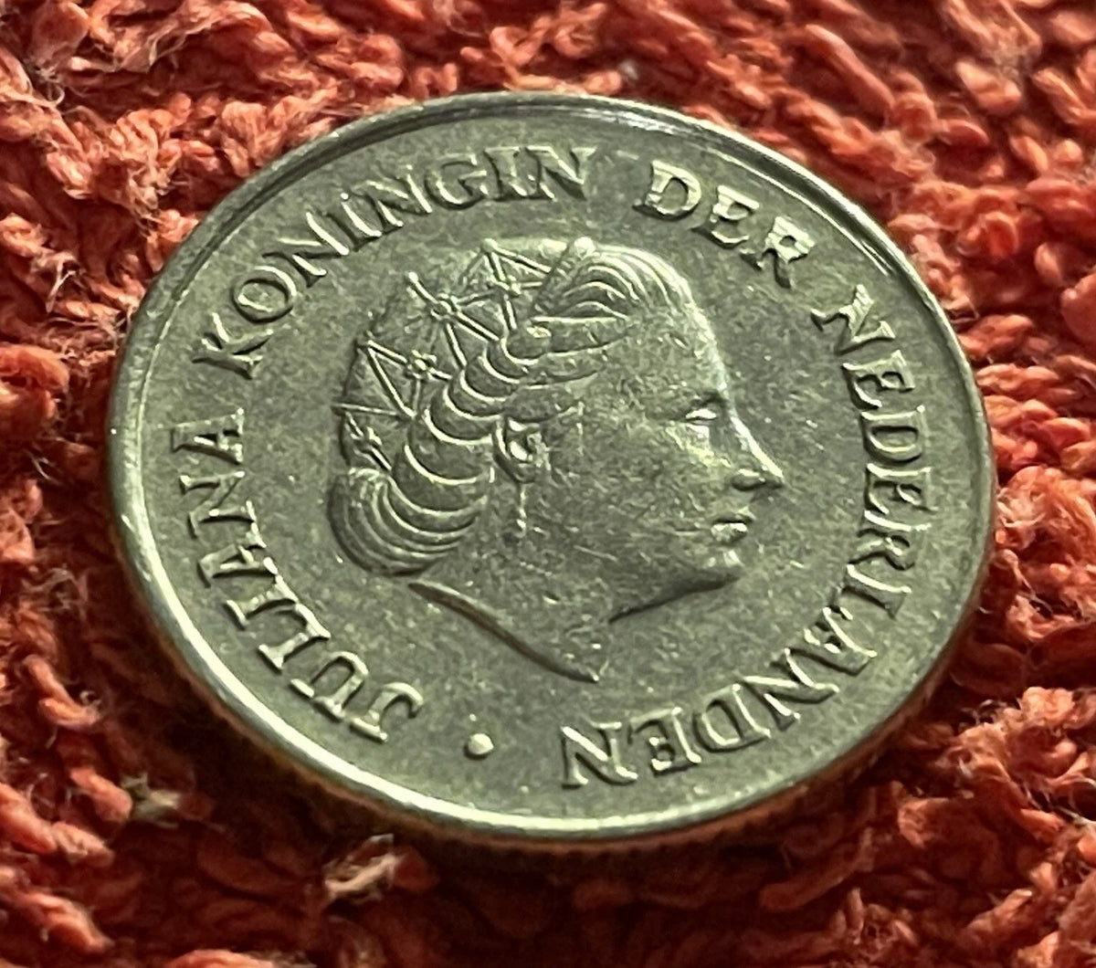 25 Cent 1972 | Niederlande | Königin Juliana | Münze aus Nickel | schön