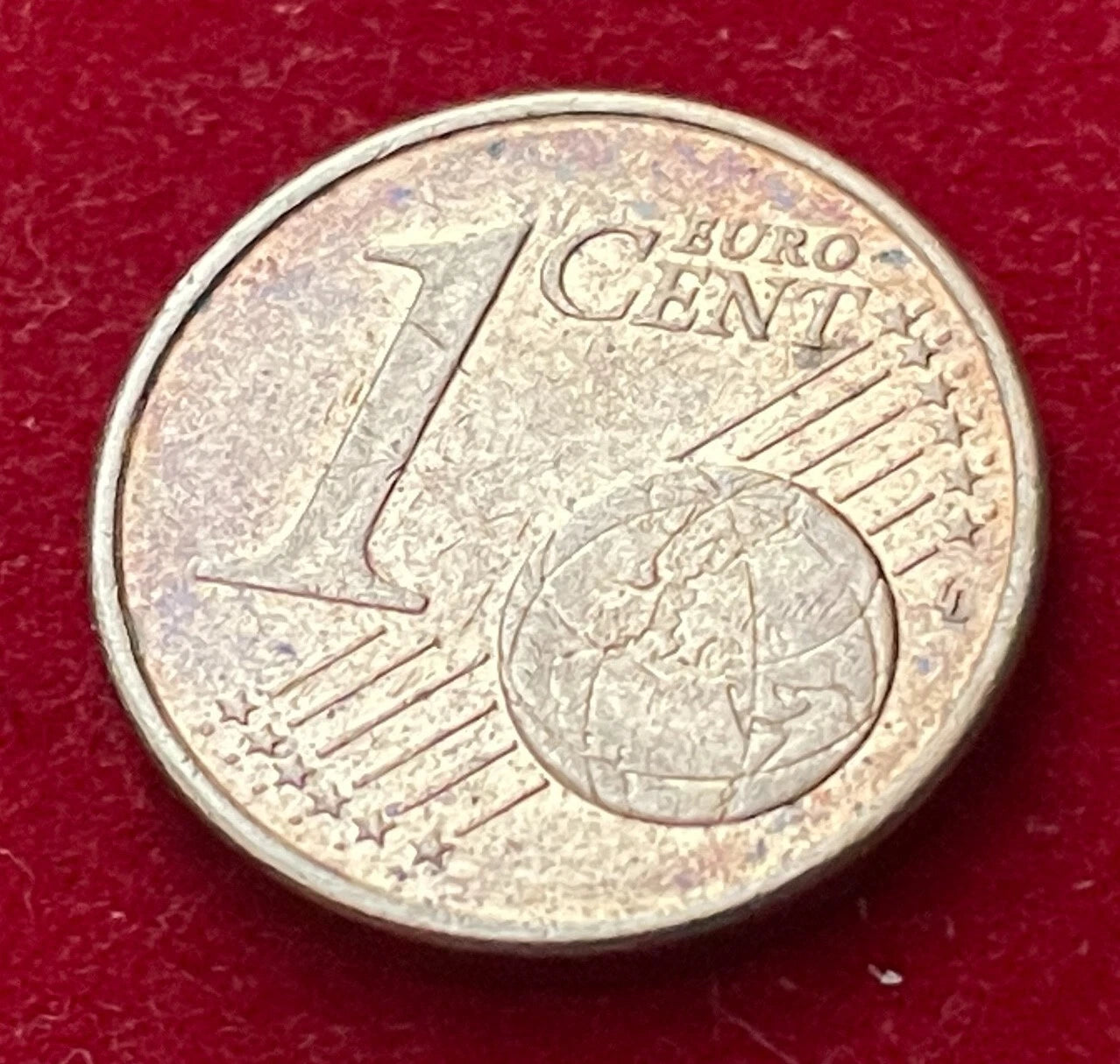 1 Cent 2007 | Irland | Harfe | Verkupferter Stahl Münze