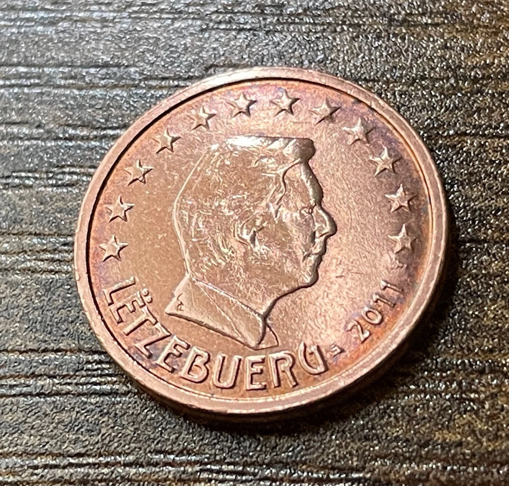 2 Cent 2011 | Luxemburg | Großherzog Henri | LËTZEBUERG | Verkupferter Stahl Münze