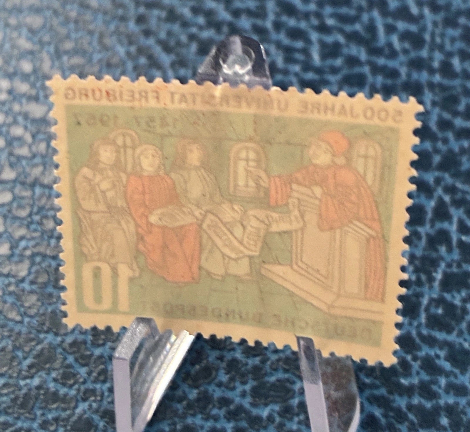 DEUTSCHE BUNDESPOST 10 Pf. 500 Jahre Uni Freiburg 1457-1957 Sondermarke
