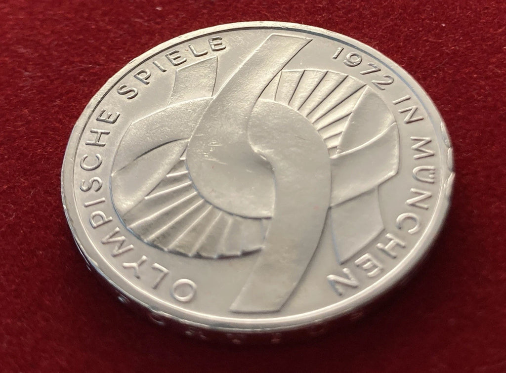 10 Deutsche Mark 1972 G | BRD | Olympische Spiele München | 625er Silber Münze | vorzüglich