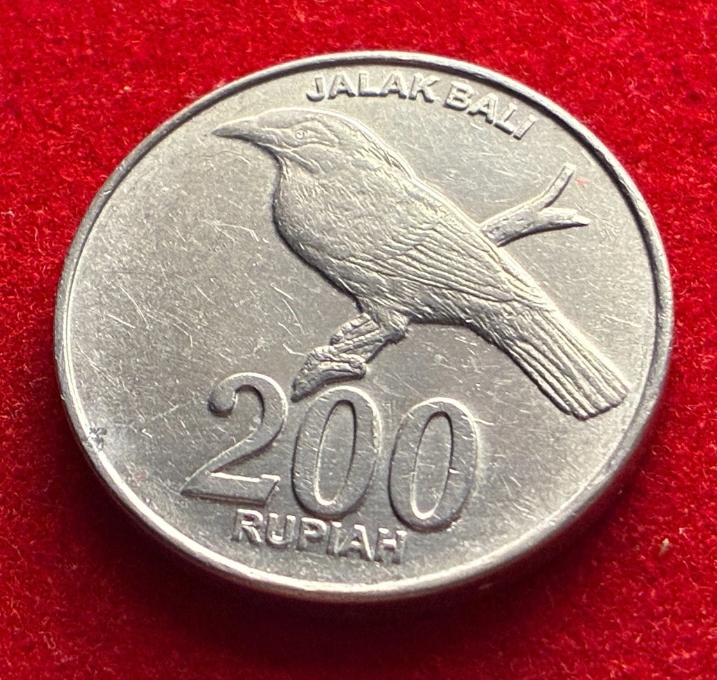 200 Rupiah 2003 | Indonesien | Bali-Star (Jalak Bali) | Aluminium Münze | schön