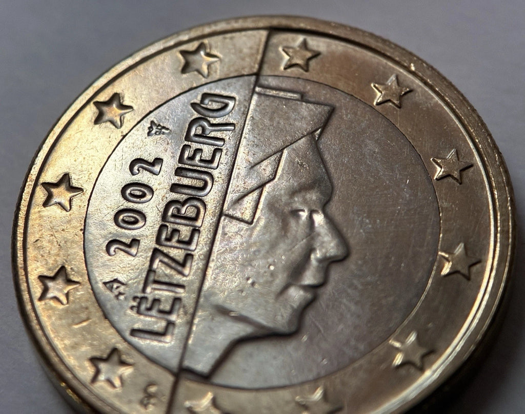 1 Euro 2002 | Luxemburg | Großherzog Henri | LËTZEBUERG | Bi-Metall Münze