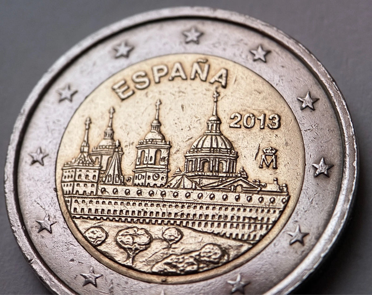 2 Euro 2013 | Spanien | Klosterschloss Escorial | Bi-Metall Gedenkmünze | schön